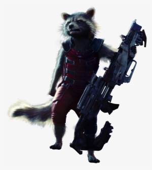 Rocket Raccoon - Guardians Of The Galaxy Rocket Png