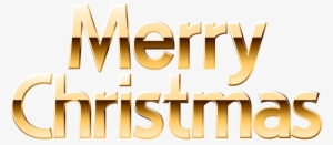 Gold Merry Christmas Banner Png