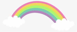 Art Rainbow Transparent Clip Art Image - Transparent Background Rainbows Clipart