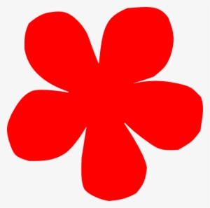 Free Stock Flower Clip Art At Clker Com Vector - Red Flower Vector Png