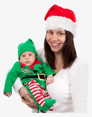 Download Mom And Baby In Christmas Png Image - Christmas Day