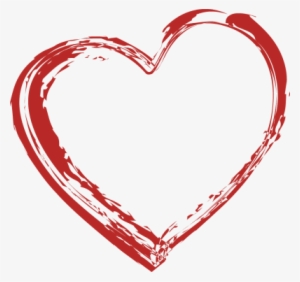 Brush Stroke Clip Art - Heart Paint Brush Png