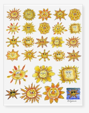 Smiley Cute Sunshine Faces To Wear For Extra Vitamin - Frequent Buyer Card