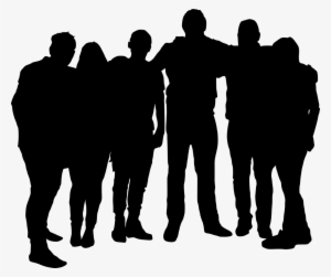 Png File Size - Group Of Men Silhouette