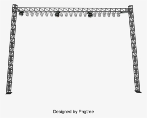 Stage Structures, Metal, Black Frame Png And Psd - Stage Vector Png