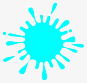Light Blue Splash Ink Clip Art At Clker - Green Paint Splash