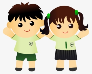 Cute Kids Png Photo - Two Kids Clipart