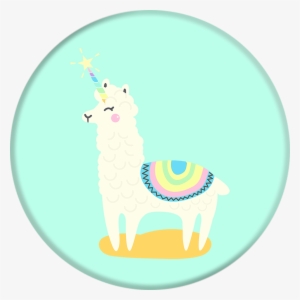 Llamacorn Popsocket Phone Grip - Llama Unicorn Popsocket