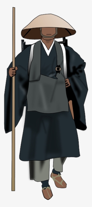 Chinese, Person, Man, Walking, Pilgrim, Backpacker - Chinese Person Png