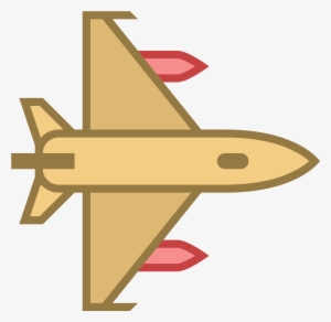 Jet Fighter Clipart Icon - Jet Birds Eye View