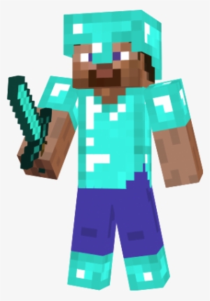 Minecraft Diamond Steve Png - Minecraft Diamond Steve Paper Craft