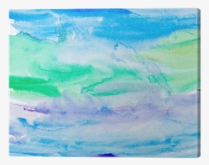 Color Strokes Watercolor Painting Art Canvas Print - Watercolor Painting