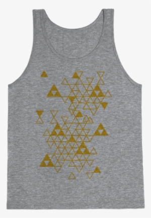 Geometric Triforce Pattern Tank Top