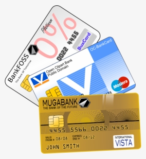 Cards Clipart Bank Card - Golden Credit Greeting Cards