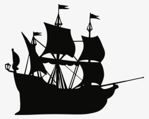 Clipart Galleon Ship Silhouette Throughout - Ship Silhouette Png