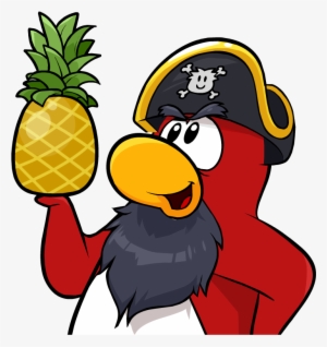 Rockhopper Holding Pineapple - Penguin Holding A Pineapple