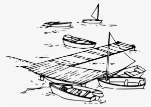 Sailing Clipart Speed Boat - Dock Clip Art