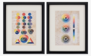 Colour Chart I Pk/2 - Color Chart I 2 Piece Framed Graphic Art Set Paragon