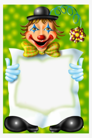 Circus Crafts, Png Photo, Blank Sign, Cute Frames, - Clown Photo Frame Transparent Background