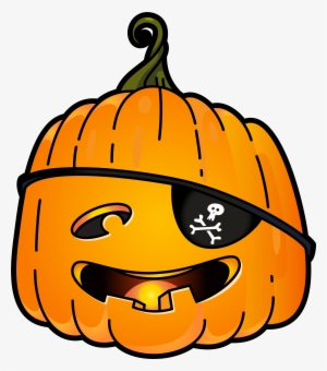 Halloween Pirate Pumpkin Png Clip Art Image