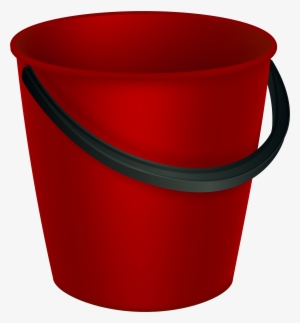 Red Bucket Png Clipart Image