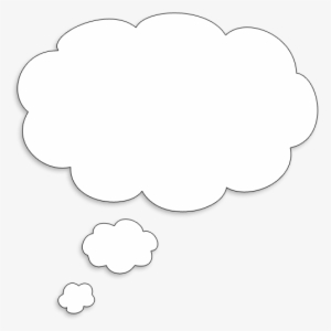 Thought Bubble Png Download - White Thought Bubble Transparent
