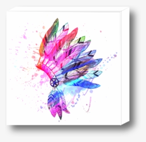 Icon Image - Purple Headdress Round Ornament