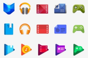 Three Generations Of Google Play Logos - Old Google Play Music