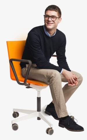 People Sitting On Chairs Png Person Sitting In Chair - Man Sitting In Chair Png