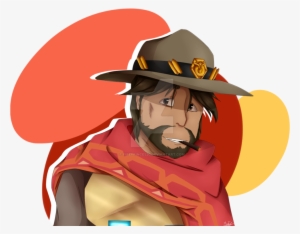 Funny Mccree Png - Drawing