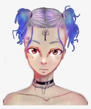 Art Xxxtentacion Rip Loveyou Bluehair Legend Ripxxxtent - Xxxtentacion Blue Hair Anime