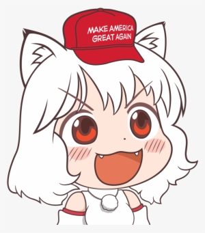 Make America Great Again Face White Nose Facial Expression - Awoo Make America Great Again