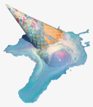 Icecream Helado Vaporwave Aesthetic Derretido - Ice Cream