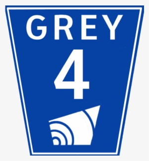 Grey Road 4 Sign - Sign