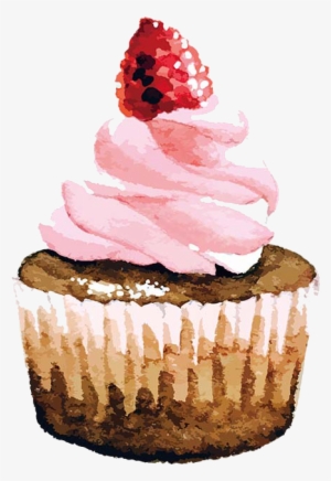 Banner Library Cream Cake Birthday Watercolor Painting - Birthday Cake Watercolour Painting