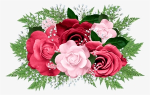 Pink And Red Rose Bouquet Clipartu200b Gallery Yopriceville - Rose Bouquet Clip Art