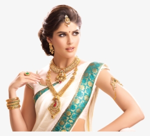 Png Jewellers Ad - Gold Jewellery Model Png