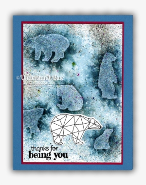 Atmospheric Watercolor Bears By Hero Arts & Understand - Poster