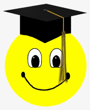 Clip Freeuse Smiley Face - Emojis Con Gorro De Graduacion