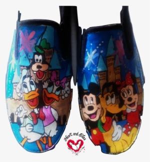 Mickey Mouse And The Gang Hand Painted Shoes - Shoe