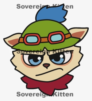 "teemo Is A Trash Champion" - Głowa Kota Co Ja Pacze