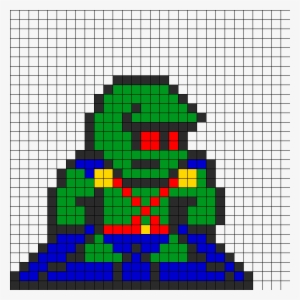 Martian Manhunter Perler Bead Pattern Perler Bead Pattern - Bob Ross Deadpool Pixel Art