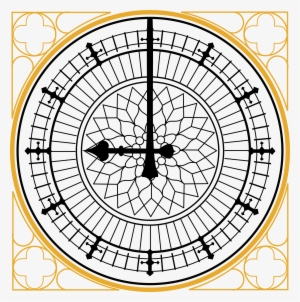 Png - Big Ben Clock Face Drawing