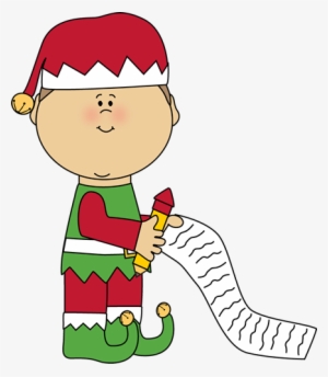 Christmas Elf Clip Art Christmas Elf Clipart Christmas - Wish List