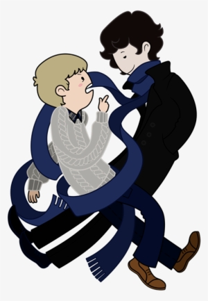 Bbc's Sherlock & Watsondrawn Adventure Time Style [x-post - Sherlock And Watson Drawing
