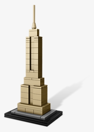 Don't Let The Relative Size Of The Pictures Fool You - Empire State Building Out Of Lego
