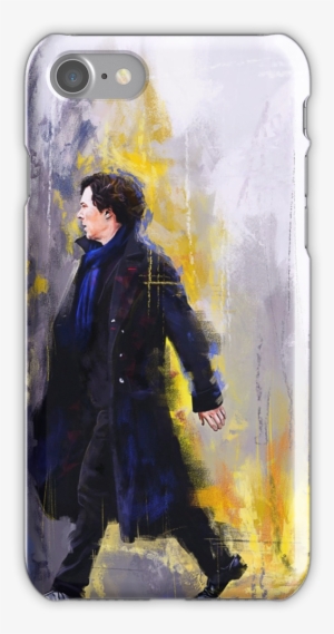 'walking Sherlock' Iphone Case By Wisesnail - Walking Sherlock Art Print - Mini By Wisesnail