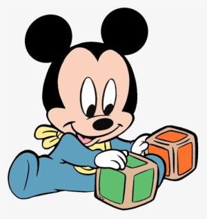 Pin By Karoline On Tu - Baby Mickey With Blocks