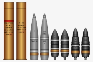 File - D25t Shells - Svg - 122 Mm Tank Shell