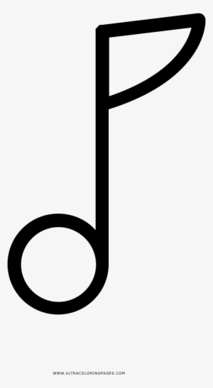 Dibujo De Nota Musical Para Colorear - Drawing